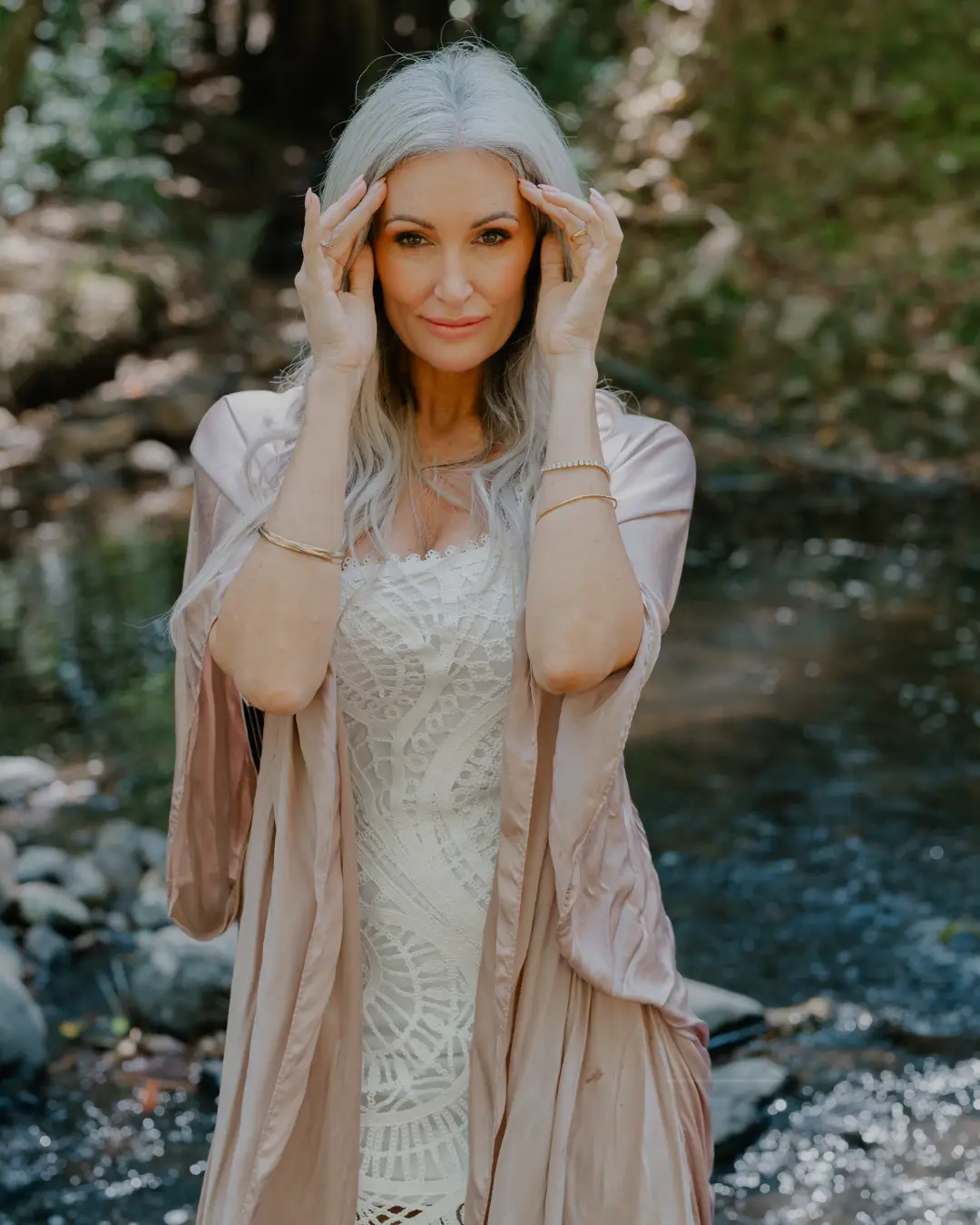 Jasmine Grace, Ayurvedic Practitioner, explaining Ayurveda for headaches and dosha imbalance